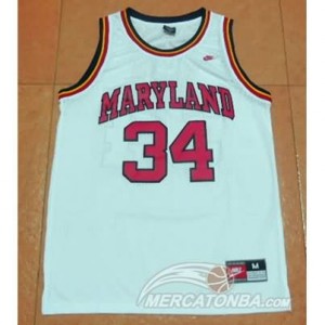 Canotte Basket NCAA Maryland Blas Bianco