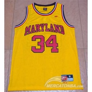 Canotte Basket NCAA Maryland Blas Giallo