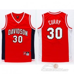 Canotte Basket NCAA Davidson Curry Rosso