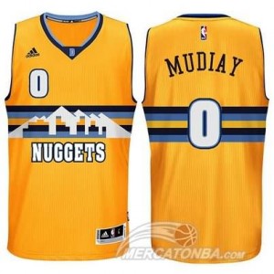 Maglie Basket Mudiay Denver Nuggets Giallo