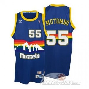 Maglie Basket Mutombo Denver Nuggets Blauw