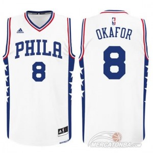 Maglie Basket Okafor Philadelphia 76ers Bianco
