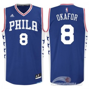 Maglie Basket Okafor Philadelphia 76ers Blu
