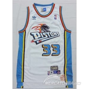 Maglie Basket Hill Detroit Pistons Pistons Bianco