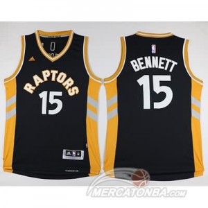 Maglie NBA Bennett Toronto Raptors Nero Oro