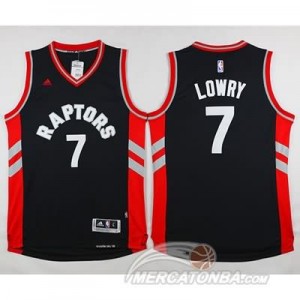 Maglie NBA Lowry Toronto Raptors Nero