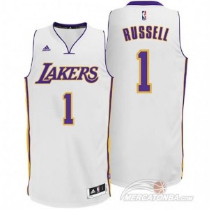 Maglie Basket Russell Los Angeles Lakers Bianco