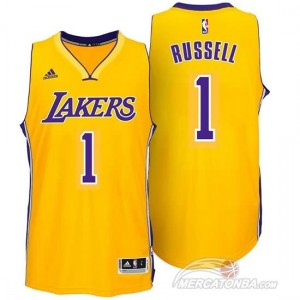 Maglie Basket Russell Los Angeles Lakers Giallo