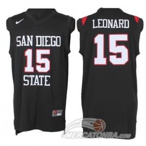 Canotte Basket NCAA San Diego State Leonard Nero