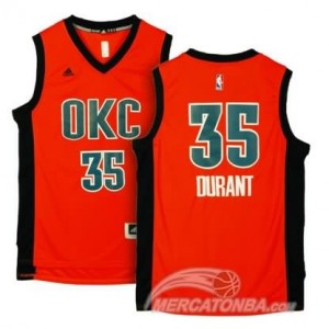 Maglie Shop Durant Oklahoma City Thunder Arancione