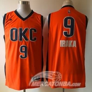 Maglie Basket Ibaka Oklahoma City Thunder Arancione