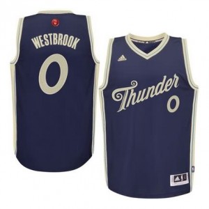 Maglie Basket Westbrook Christmas Oklahoma City Thunder Blauw