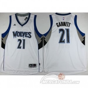 Maglie Shop Garnett Minnesota Timberwolves Bianco