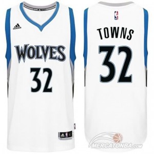 Maglie Basket retro Towns Minnesota Timberwolves Bianco