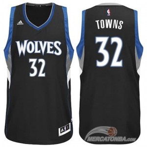 Maglie Basket Towns Minnesota Timberwolves Nero