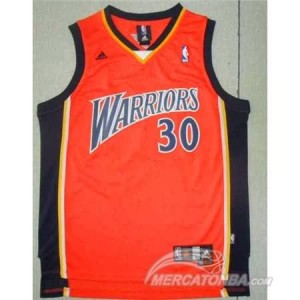 Maglie Basket Retro Curry Golden State Warriors Arancione