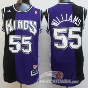 Maglie Basket Williams Sacramento Kings Viola Nero