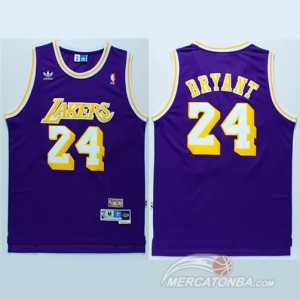 Maglie Basket retro Bryant Los Angeles Lakers Porpora