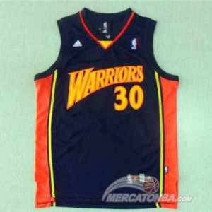 Maglie Basket retro Curry Golden State Warriors Blu
