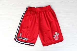 Pantaloni NBA retro Miami Heats Rosso