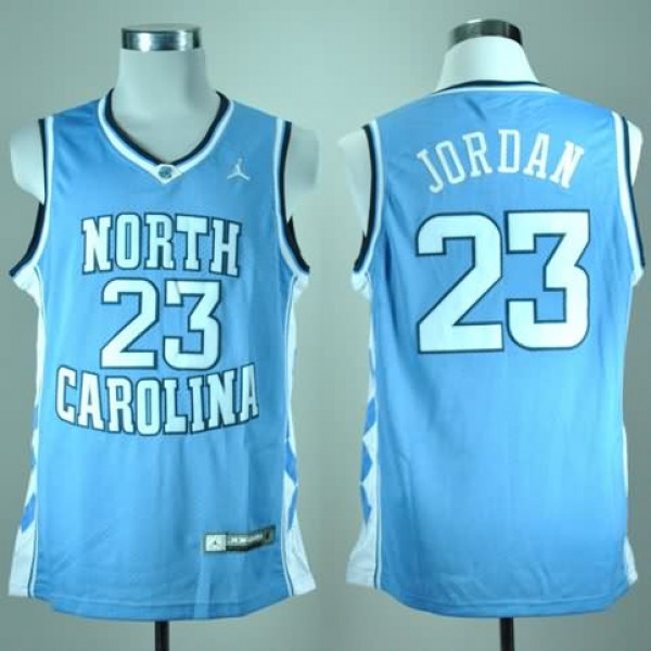 Divise da Canotte Basket NCAA Jordan North Carolina Blu a poco